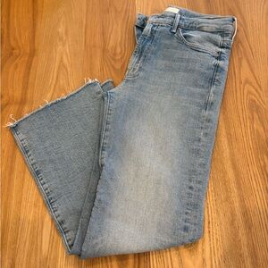 Mother Denim Kick It Ankle Fray Size 26